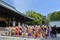 靖国神社で奉納大相撲 集まったファンと交流も
