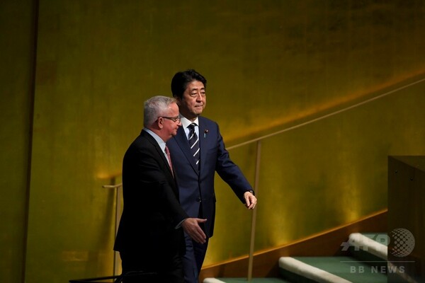 北朝鮮問題「必要なのは対話ではない」 安倍首相が国連演説