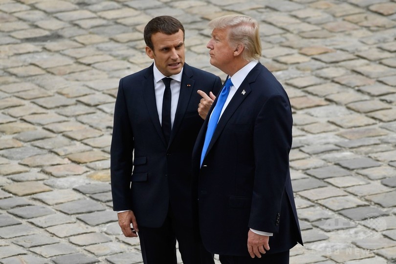 米仏首脳が北朝鮮問題で電話会談、トランプ氏 改めて「軍事的措置」警告 米仏首脳が北朝鮮問題で電話会談、トランプ氏 改めて「軍事的措置」警告