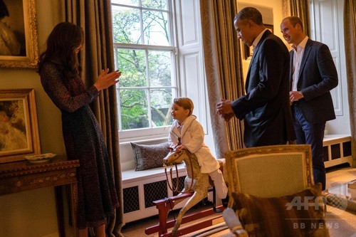オバマ大統領、ジョージ王子と面会