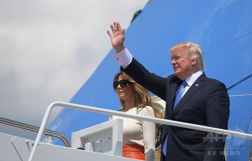 トランプ米大統領、初の外遊に出発 中東・欧州歴訪 トランプ米大統領、初の外遊に出発 中東・欧州歴訪