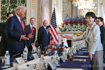 高市首相とトランプ米大統領、初の対面会談