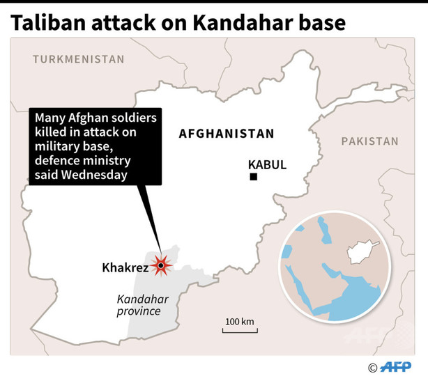 アフガン南部で軍基地襲撃、兵士26人死亡 タリバンが犯行声明 アフガン南部で軍基地襲撃、兵士26人死亡 タリバンが犯行声明