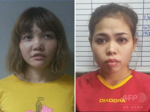 金正男氏殺害、女2人を起訴へ マレーシア当局 金正男氏殺害、女2人を起訴へ マレーシア当局