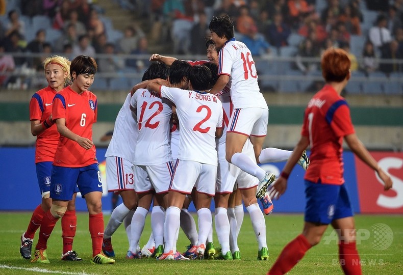 女子サッカー北朝鮮が韓国破り日本との決勝へ、アジア大会 写真7枚 国際ニュース：afpbb News