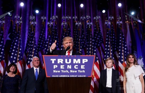 トランプ氏、大番狂わせの勝利 米大統領選 トランプ氏、大番狂わせの勝利 米大統領選