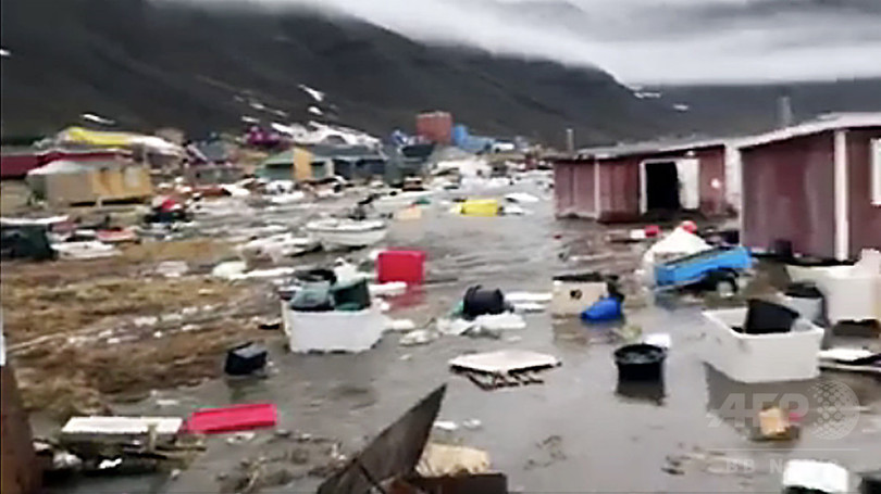 北欧グリーンランドで地震と津波、4人不明 北欧グリーンランドで地震と津波、4人不明