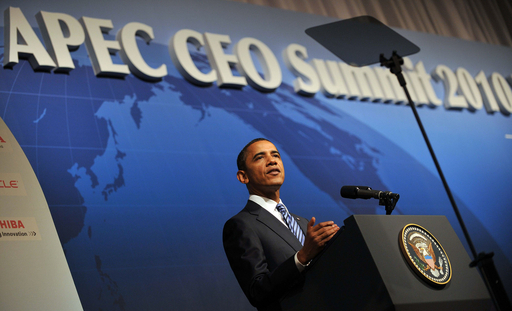 オバマ大統領、TPP推進の決意を示す APEC最高経営者サミットで講演