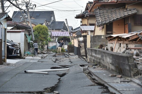 AFPカメラマンが捉えた熊本・益城町、余震続く
