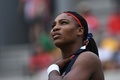 リオデジャネイロ五輪、テニス女子シングルス1回戦。試合に臨むセレーナ・ウィリアムス（2016年8月7日撮影）。(c)AFP/Roberto SCHMIDT