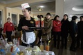 北朝鮮の首都平壌で開催された料理コンテスト会場の様子（2019年2月13日撮影）。(c) Ed JONES / AFP