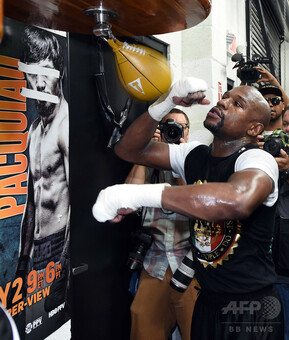 メイウェザー、パッキャオとの統一戦を控え練習公開 写真28枚 国際