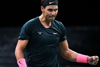 ナダルがパリ・マスターズ8強入り、トンプソンの反撃退ける