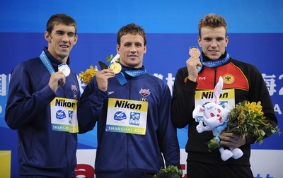 ロクテ フェルプス抑え男子200メートル自由形を制す、世界水泳