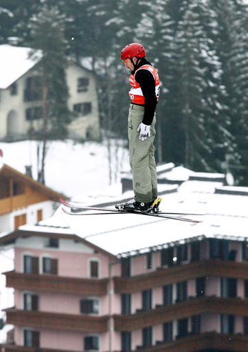 ＜第11回フリースタイルスキー世界選手権＞男子エアリアルに参戦するAblaevが調整を行なう - イタリア