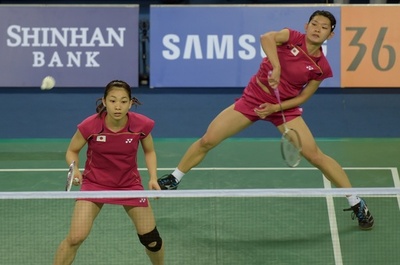高橋/松友組がバドミントン女子複で銀メダル、アジア大会
