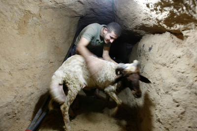 エジプト境界の地下トンネル、パレスチナ