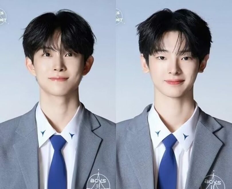 「ボーイズ2プラネット」に出演したキム・ゴヌ（左）とカン・ウジン＝Mnet提供