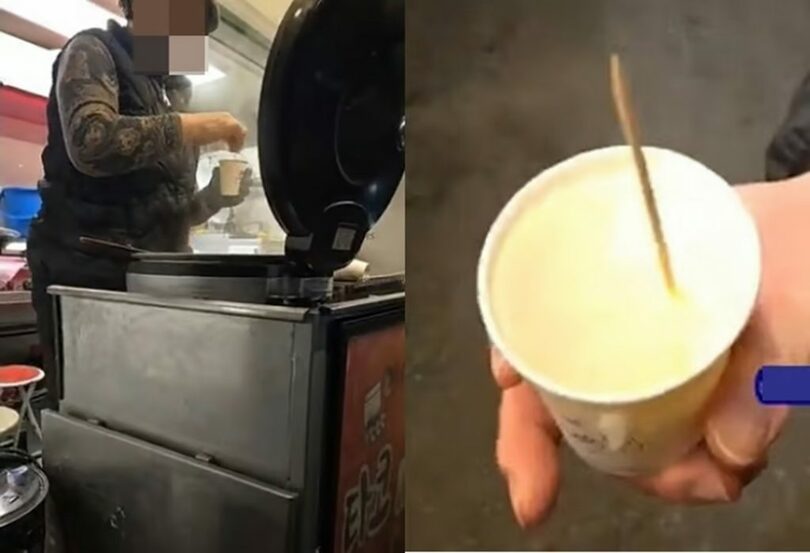 ユン大統領弾劾に反対する集会に現れたフードトラックと「水ご飯」=YouTubeのキャプチャ(c)MONEYTODAY