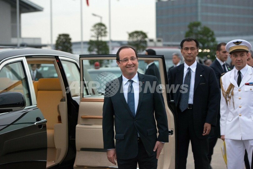 オランド仏大統領が来日、アベノミクスに「学びたい」