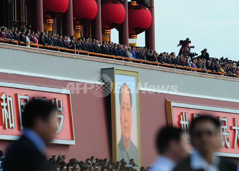 中国、建国60周年 北京で祝賀式典