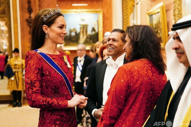 英宮殿で外交団レセプション 皇太子夫妻も出席