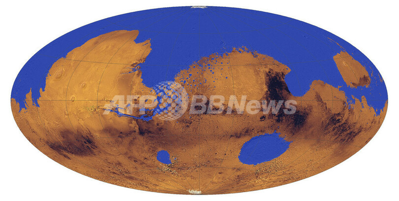 火星表面の3分の1は海に覆われていた 研究 写真1枚 国際ニュース Afpbb News