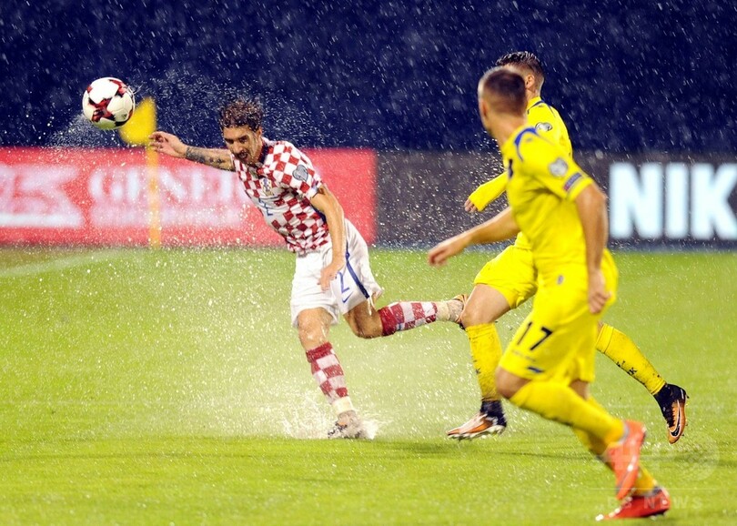クロアチア対コソボ戦は豪雨延期、ウクライナが暫定首位に W杯欧州予選