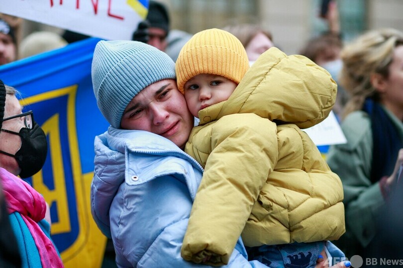 米各地でロシア抗議デモ