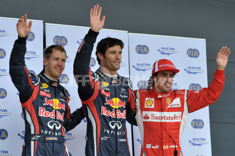 ウェーバーがポールポジション 小林は8番手、F1英国GP