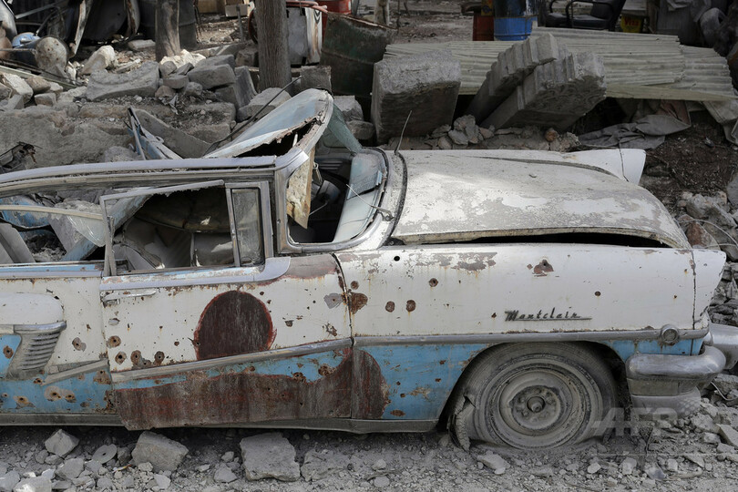 シリア内戦で傷ついたクラシックカー、修復を目指すコレクター