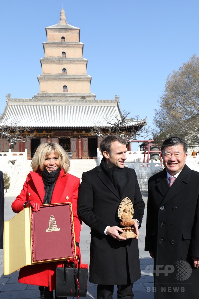 マクロン仏大統領、中国を公式訪問 「一帯一路」構想への支持表明