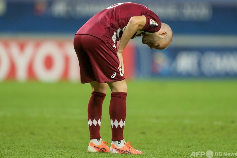 イニエスタ、4か月の離脱へ ACLで右脚負傷