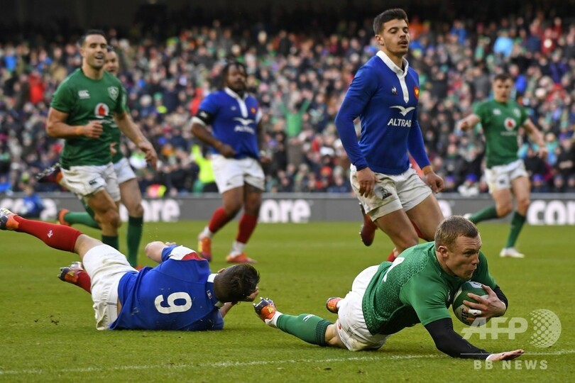 アイルランドがフランスに快勝、シックスネーションズ連覇に望み