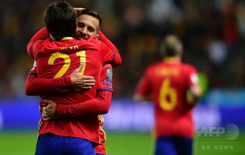 スペインが首位キープ、得失点差でイタリアを上回る W杯欧州予選