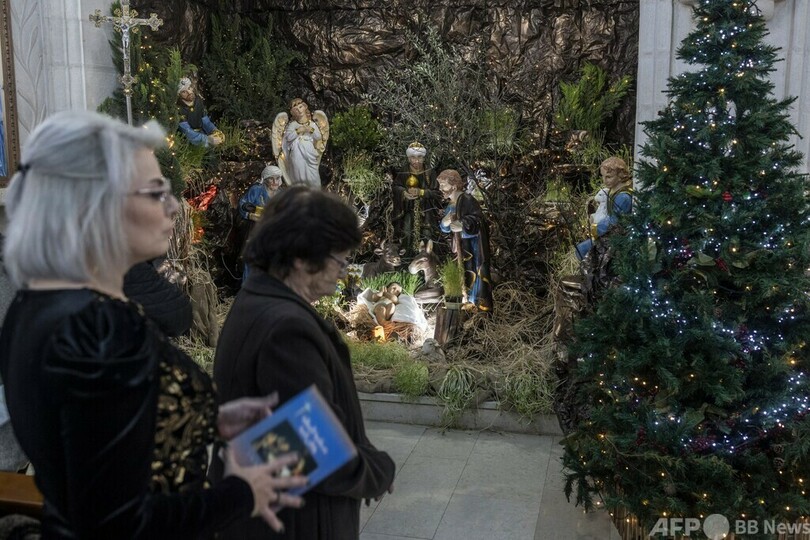 キリスト生誕の地ベツレヘム、イブも閑散 ガザに連帯