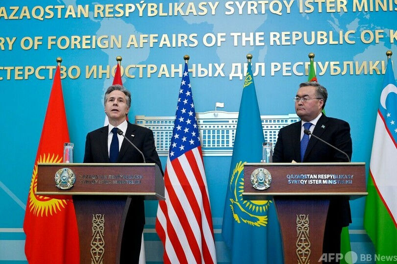 米はカザフの主権を支持 ブリンケン国務長官