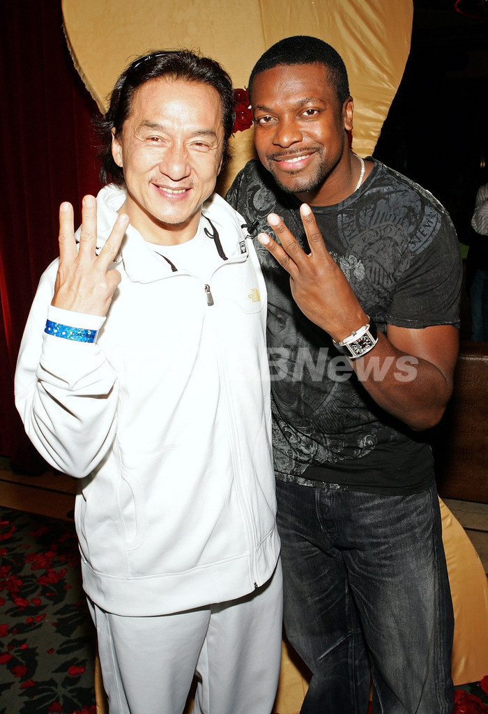 映画『ラッシュアワー3』のプレスイベントにジャッキー・チェンらが登場