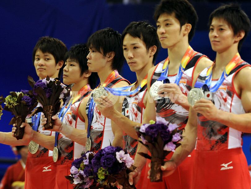 日本が男子団体で銀メダル、中国は5連覇 世界体操