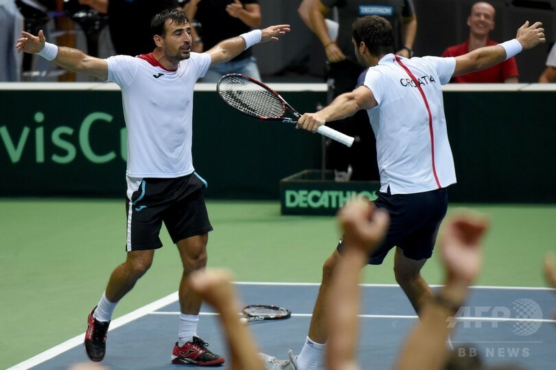 チリッチ投入のクロアチア、ダブルス制して決勝へ王手 デビス杯