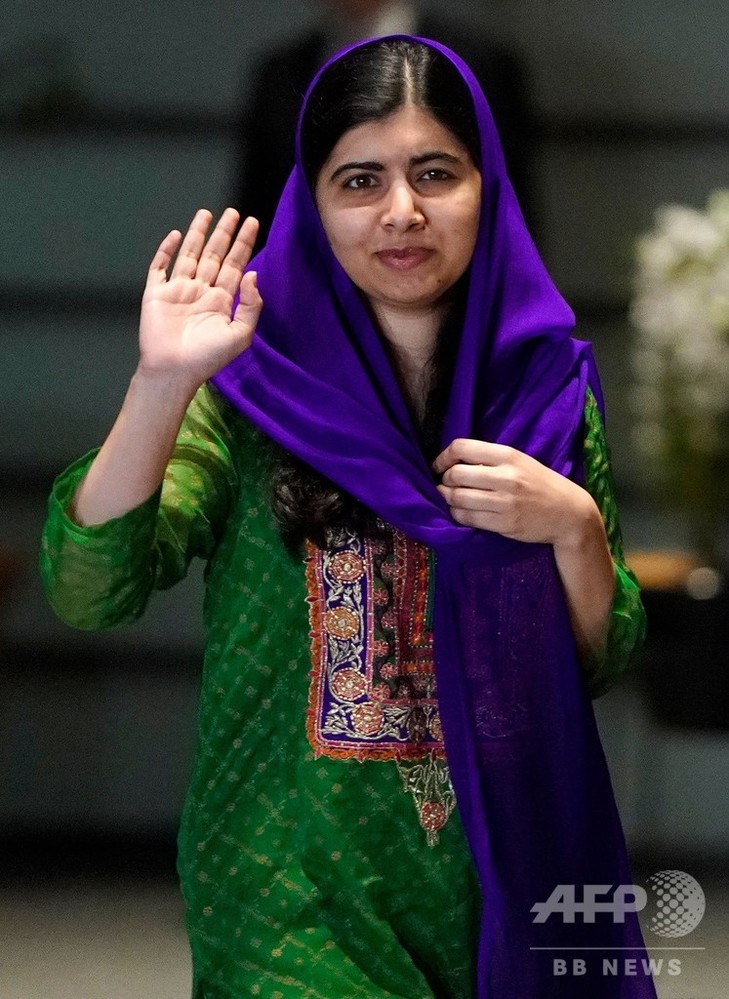 ノーベル平和賞受賞のマララさん、初来日 安倍首相と会談 写真6枚 国際ニュース：AFPBB News