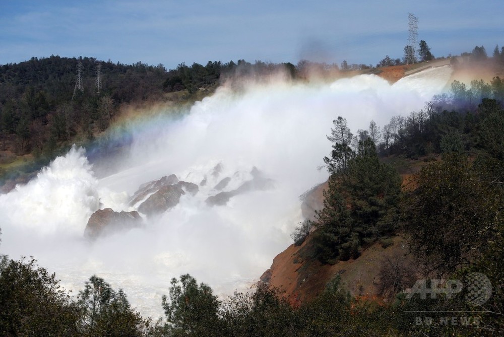 米カリフォルニア州のダム決壊危機 洪水対策に約500億円拠出要請 写真6枚 国際ニュース Afpbb News