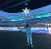 北京冬季パラリンピックの開会式に出席したジェロス選手（2022年3月7日提供）。(c)CGTN Japanese