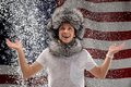 米テレビ局%%NBC%%と米国五輪委員会（%%US Olympic Committee%%、%%USOC%%）が12日、ロサンゼルス（Los Angeles）のスマッシュボックス・スタジオ（Smashbox Studios）でプロモーション用の写真撮影を行い、米国のフィギュアスケート選手などが参加した。写真はカメラに向けてポーズをとるジョニー・ウェア（%%Johnny Weir%%）。（2009年5月12日撮影）(c)AFP/Getty Images/Harry How