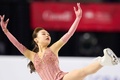 23-24フィギュアスケートグランプリ（GP）シリーズ第2戦、スケートカナダ、女子シングル・ショートプログラム（SP）。演技に臨む松生理乃（2023年10月27日撮影）。(c)Geoff Robins / AFP