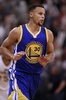 15-16NBA、ユタ・ジャズ対ゴールデンステイト・ウォリアーズ。26得点を記録したゴールデンステイト・ウォリアーズのステフェン・カリー（2015年11月30日撮影）。(c)AFP/Getty Images/George Frey
