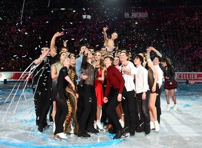 出場選手がエキシビションで魅了、世界フィギュア