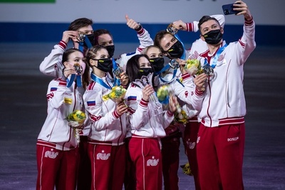 ロシアが国別対抗戦初優勝 シェルバコワは日本のコロナ対策称賛