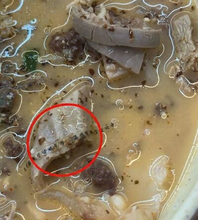 韓国のクッパから北朝鮮の「朝鮮鴨緑江たばこ工場」包装片…店側「調理中に混入」