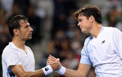 ラオニッチがストレート勝利、デルポトロとの決勝へ ジャパンオープン